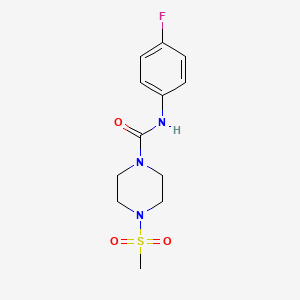 molecular formula C12H16FN3O3S B4560733 N-(4-FLUOROPHENYL)-4-METHANESULFONYLPIPERAZINE-1-CARBOXAMIDE 