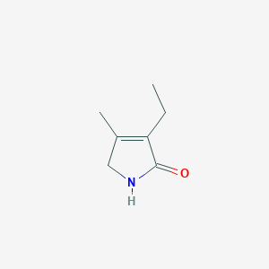 molecular formula C7H11NO B045608 3-Ethyl-4-methyl-3-pyrrolin-2-one CAS No. 766-36-9