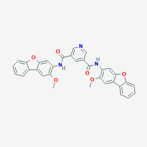 molecular formula C33H23N3O6 B456080 N,N-BIS(2-METHOXYDIBENZO[B,D]FURAN-3-YL)-3,5-PYRIDINEDICARBOXAMIDE 