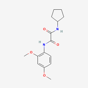 molecular formula C15H20N2O4 B4561255 N-cyclopentyl-N'-(2,4-dimethoxyphenyl)ethanediamide 