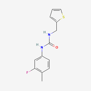 molecular formula C13H13FN2OS B4561453 N-(3-fluoro-4-methylphenyl)-N'-(2-thienylmethyl)urea 