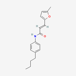 molecular formula C18H21NO2 B4561835 N-(4-butylphenyl)-3-(5-methyl-2-furyl)acrylamide 