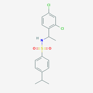 molecular formula C17H19Cl2NO2S B4562039 N-[1-(2,4-dichlorophenyl)ethyl]-4-isopropylbenzenesulfonamide 