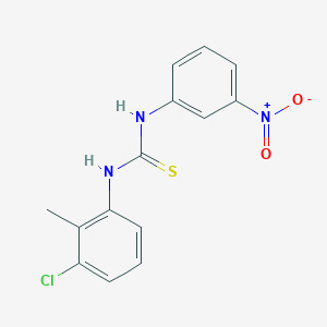 molecular formula C14H12ClN3O2S B4562205 N-(3-chloro-2-methylphenyl)-N'-(3-nitrophenyl)thiourea 