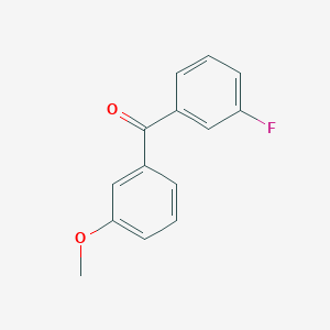 molecular formula C14H11FO2 B045625 3-氟-3'-甲氧基二苯甲酮 CAS No. 120553-05-1