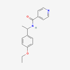 molecular formula C16H18N2O2 B4562522 N-[1-(4-ethoxyphenyl)ethyl]pyridine-4-carboxamide 