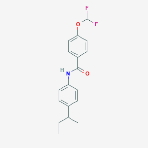 molecular formula C18H19F2NO2 B456270 N-(4-sec-butylphenyl)-4-(difluoromethoxy)benzamide CAS No. 512824-68-9