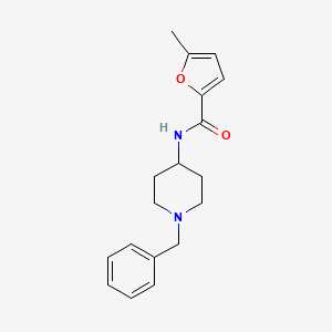 molecular formula C18H22N2O2 B4562701 N-(1-benzylpiperidin-4-yl)-5-methylfuran-2-carboxamide 