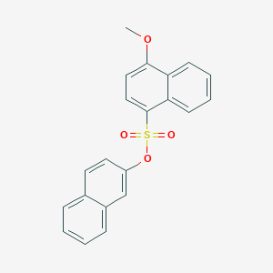molecular formula C21H16O4S B4563046 Naphthalen-2-yl 4-methoxynaphthalene-1-sulfonate 
