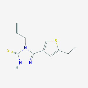 molecular formula C11H13N3S2 B456314 4-allyl-5-(5-ethylthien-3-yl)-4H-1,2,4-triazole-3-thiol CAS No. 522597-66-6