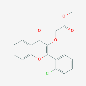 molecular formula C18H13ClO5 B4563194 methyl {[2-(2-chlorophenyl)-4-oxo-4H-chromen-3-yl]oxy}acetate 
