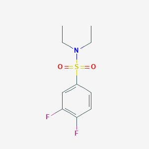 molecular formula C10H13F2NO2S B4563331 N~1~,N~1~-DIETHYL-3,4-DIFLUORO-1-BENZENESULFONAMIDE 