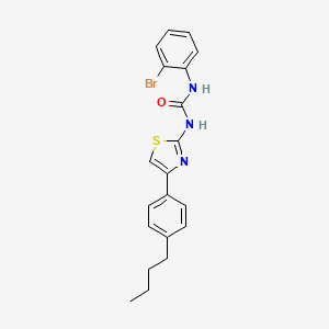 molecular formula C20H20BrN3OS B4563605 N-(2-bromophenyl)-N'-[4-(4-butylphenyl)-1,3-thiazol-2-yl]urea 