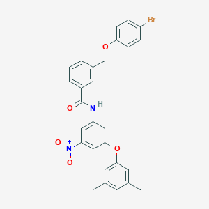 molecular formula C28H23BrN2O5 B456361 3-[(4-bromophenoxy)methyl]-N-[3-(3,5-dimethylphenoxy)-5-nitrophenyl]benzamide 