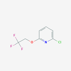 molecular formula C7H5ClF3NO B045637 2-(2,2,2-Trifluoroethoxy)-6-chloropyridine CAS No. 77145-58-5