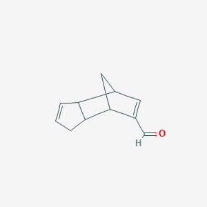 molecular formula C11H12O B045641 4,7-Methano-1H-indene-6-carboxaldehyde, 3a,4,7,7a-tetrahydro-(9CI) CAS No. 124591-68-0
