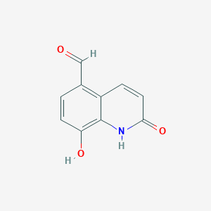 molecular formula C10H7NO3 B045642 5-Formyl-8-hydroxycarbostyril CAS No. 68304-21-2