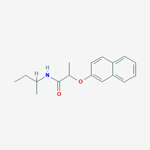 molecular formula C17H21NO2 B4564205 N-(butan-2-yl)-2-(naphthalen-2-yloxy)propanamide 