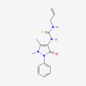 molecular formula C15H18N4OS B4564364 N-allyl-N'-(1,5-dimethyl-3-oxo-2-phenyl-2,3-dihydro-1H-pyrazol-4-yl)thiourea CAS No. 21487-33-2