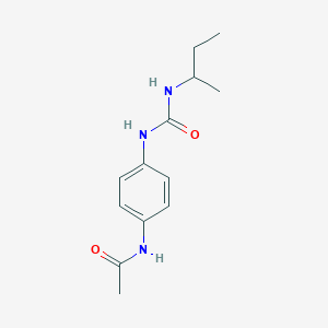 molecular formula C13H19N3O2 B4564422 N-{4-[(butan-2-ylcarbamoyl)amino]phenyl}acetamide 
