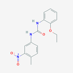 molecular formula C16H17N3O4 B4564952 N-(2-ethoxyphenyl)-N'-(4-methyl-3-nitrophenyl)urea 