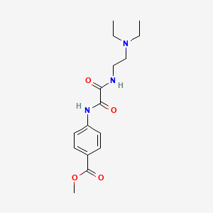 molecular formula C16H23N3O4 B4564993 methyl 4-{[{[2-(diethylamino)ethyl]amino}(oxo)acetyl]amino}benzoate 