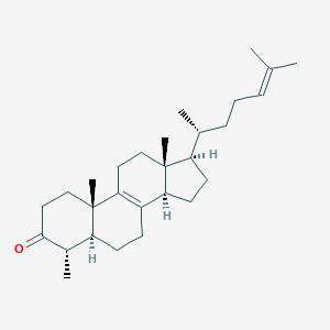 molecular formula C₂₈H₄₄O B045658 4alpha-Methyl-5alpha-cholesta-8,24-dien-3-one CAS No. 7377-73-3