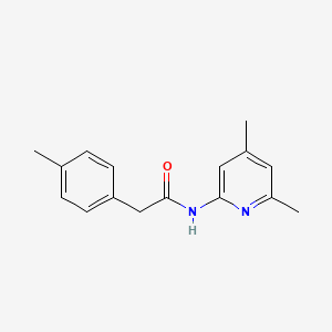 molecular formula C16H18N2O B4565985 N-(4,6-dimethyl-2-pyridinyl)-2-(4-methylphenyl)acetamide 