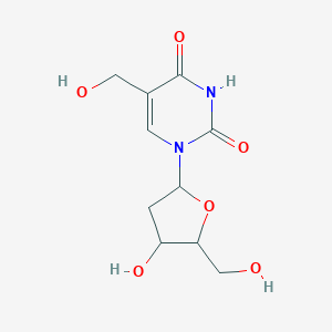 molecular formula C10H14N2O6 B045661 1-[4-Hydroxy-5-(hydroxymethyl)oxolan-2-yl]-5-(hydroxymethyl)pyrimidine-2,4-dione CAS No. 5116-24-5