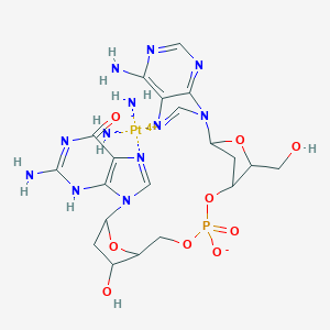 Cisplatin-deoxy(adenosine monophosphate guanosine) adduct