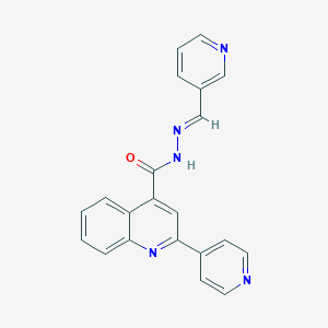 molecular formula C21H15N5O B456646 2-(4-pyridinyl)-N'-(3-pyridinylmethylene)-4-quinolinecarbohydrazide 