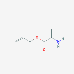 molecular formula C6H11NO2 B045665 Alanine, 2-propenyl ester (9CI) CAS No. 113371-34-9