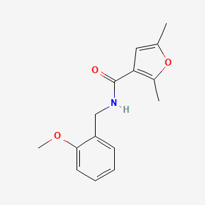 molecular formula C15H17NO3 B4566584 N-(2-methoxybenzyl)-2,5-dimethyl-3-furamide 