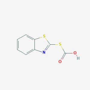 molecular formula C8H5NO2S2 B045666 S-1,3-Benzothiazol-2-yl hydrogen carbonothioate CAS No. 112923-20-3
