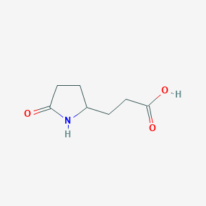 molecular formula C7H11NO3 B045667 3-(5-氧代吡咯烷-2-基)丙酸 CAS No. 7766-86-1