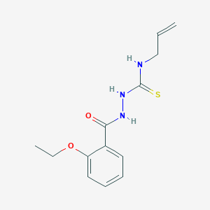 molecular formula C13H17N3O2S B4567298 N-allyl-2-(2-ethoxybenzoyl)hydrazinecarbothioamide 