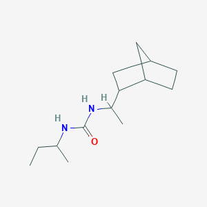 molecular formula C14H26N2O B4567878 N-(1-bicyclo[2.2.1]hept-2-ylethyl)-N'-(sec-butyl)urea 