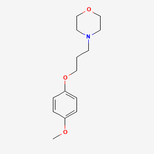 molecular formula C14H21NO3 B4567883 4-[3-(4-methoxyphenoxy)propyl]morpholine 