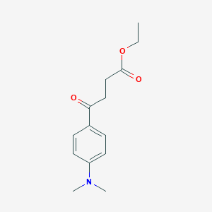 molecular formula C14H19NO3 B045679 Ethyl 4-[4-(N,N-dimethylamino)phenyl]-4-oxobutanoate CAS No. 117937-10-7