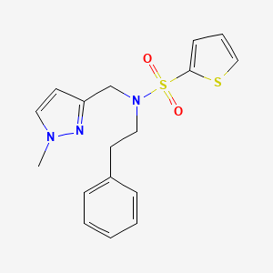 molecular formula C17H19N3O2S2 B4568008 N-[(1-METHYL-1H-PYRAZOL-3-YL)METHYL]-N-PHENETHYL-2-THIOPHENESULFONAMIDE 