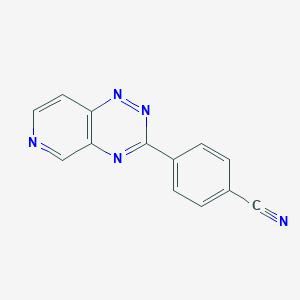 molecular formula C13H7N5 B045681 4-(Pyrido[3,4-e][1,2,4]triazin-3-yl)benzonitrile CAS No. 121845-60-1