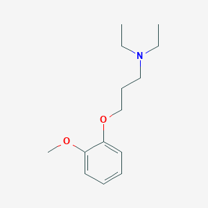 molecular formula C14H23NO2 B4568612 N,N-diethyl-3-(2-methoxyphenoxy)propan-1-amine 