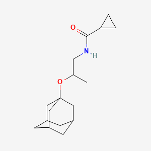 molecular formula C17H27NO2 B4568648 N-(2-adamantanyloxypropyl)cyclopropylcarboxamide 