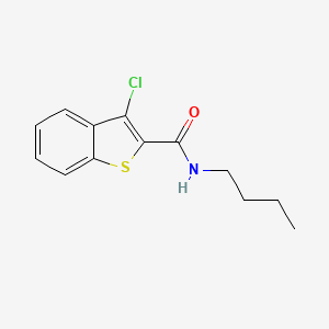 molecular formula C13H14ClNOS B4568721 N-butyl-3-chloro-1-benzothiophene-2-carboxamide CAS No. 62524-15-6