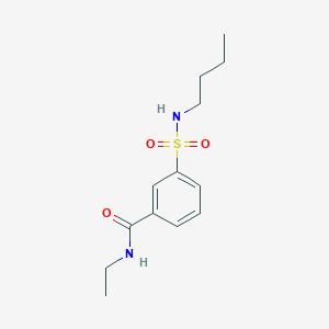 molecular formula C13H20N2O3S B4568749 3-(butylsulfamoyl)-N-ethylbenzamide 