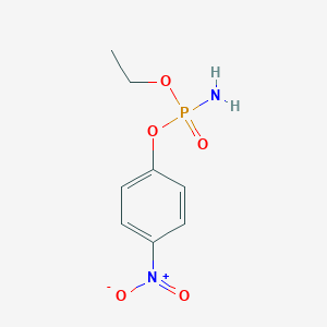 molecular formula C8H11N2O5P B045688 Ethyl 4-nitrophenyl phosphoramidate CAS No. 119401-65-9