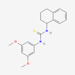 molecular formula C19H22N2O2S B4568829 N-(3,5-dimethoxyphenyl)-N'-(1,2,3,4-tetrahydro-1-naphthalenyl)thiourea 