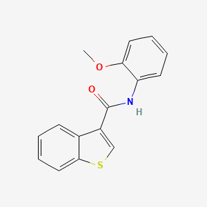 molecular formula C16H13NO2S B4569184 N-(2-methoxyphenyl)-1-benzothiophene-3-carboxamide 