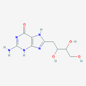 molecular formula C9H13N5O4 B045697 8-(2,3,4-Trihydroxybutyl)guanine CAS No. 120083-56-9
