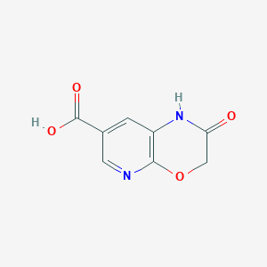 molecular formula C8H6N2O4 B045711 2-Oxo-2,3-dihydro-1h-pyrido[2,3-b][1,4]oxazine-7-carboxylic acid CAS No. 615568-49-5